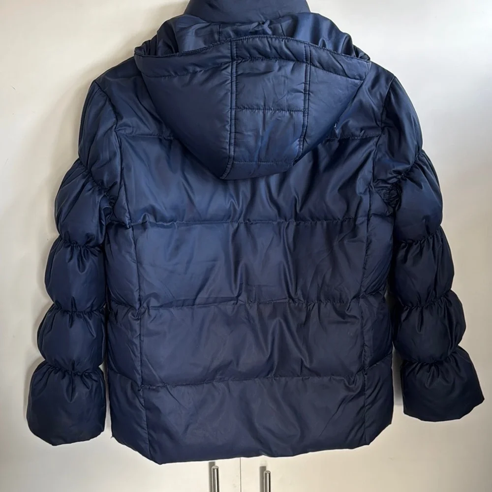 The North Face Kids Puffer Jacket - Navy Blue Size T16 Equivalent to Women Sz. M - Picture 4 of 6